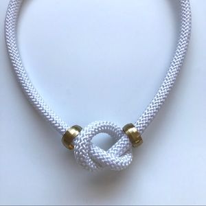 White rope necklace - Multiple ways to wear